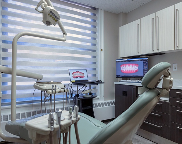 Dental office treatment room in Boston