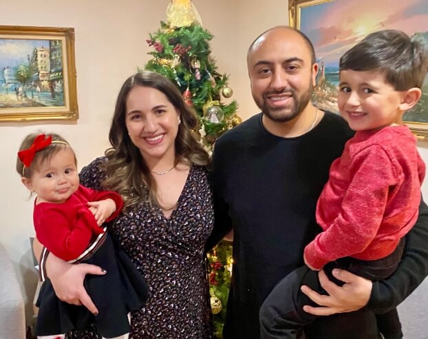 Doctor Levy and Doctor Rizkallah with their children