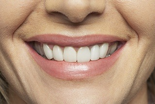 Closeup of healthy teeth and gums