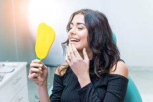 woman with healthy smile