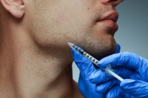 a person receiving BOTOX in their jaw